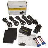 StarTech.com HDD-Duplicator - Zwart - Staal - 2 Kopieën - LCD Beeldscherm