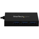 StarTech.com 4 Port USB 3.0 Hub - USB Type-A met 3x USB-A en 1x USB-C Poorten SuperSpeed, USB Busvoeding, USB 3.2 Gen 1 (5Gbps) Adapter Hub, Draagbare Laptop USB Hub