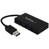 StarTech.com 4 Port USB 3.0 Hub - USB Type-A met 3x USB-A en 1x USB-C Poorten SuperSpeed, USB Busvoeding, USB 3.2 Gen 1 (5Gbps) Adapter Hub, Draagbare Laptop USB Hub