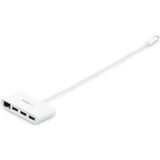 StarTech.com 3-poorts USB 3.0 Hub met Gigabit Ethernet - 5Gbps - USB-C - wit