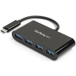 StarTech.com 4 poorts USB 3.0 hub - 5Gbps - USB-C naar 4x USB-A met busvoeding