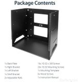 StarTech - Wand Monteerbaar Server Rack - Massief Staal - 8U - Ingebouwd Schap
