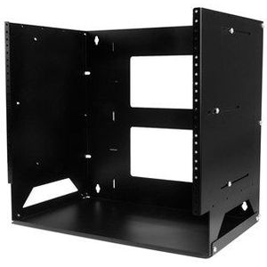 StarTech.com Wall-Mount Server Rack with Built-in Shelf - Solid Steel - 8U