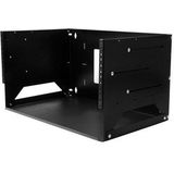 StarTech.com Wall-Mount Server Rack with Built-in Shelf - Solid Steel - 4U