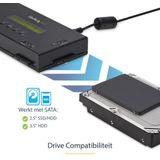 StarTech - Harde Schijf Wisser - 4-bay - Voor 2.5 of 3.5 inch SATA Schijven