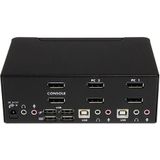 StarTech.com 2 poorts DisplayPort dual-monitor KVM switch 4K 60Hz