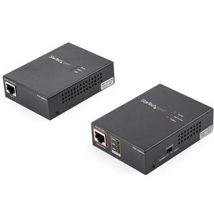 StarTech.com 1 Port Gigabit PoE Injector & Splitter Kit, 60W High Power over Ethernet Injector 100m/12-24V DC Splitter 802.3bt Midspan Single Port Ultra PoE LAN/RJ45 Security/Monitoring