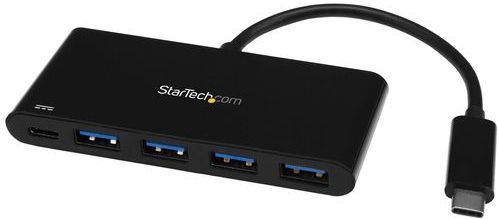StarTech.com 4 Port USB-C Hub met 4 x USB Type-A (USB 3.0 SuperSpeed) - 60W Power Delivery Passthrough Charging - USB 3.2 Gen 1 (5Gbps) Laptop Hub Adapter - MacBook, Dell
