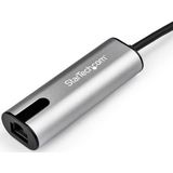 StarTech.com 2.5GbE USB C naar Ethernet Adapter NBASE-T NIC, USB 3.0 Type C 2.5/1 Gigabit/100 Mbps Multi Speed Netwerk, USB 3.1 Laptop naar RJ45/LAN, Thunderbolt 3 Compatibel, MacBook Pro Surface