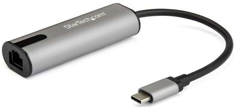 StarTech.com 2.5GbE USB C naar Ethernet Adapter NBASE-T NIC, USB 3.0 Type C 2.5/1 Gigabit/100 Mbps Multi Speed Netwerk, USB 3.1 Laptop naar RJ45/LAN, Thunderbolt 3 Compatibel, MacBook Pro Surface