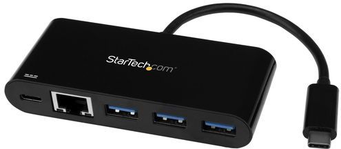 StarTech.com 3 poorts USB 3.0 hub met Gigabit Ethernet en Power Delivery - 5Gbps - USB-C