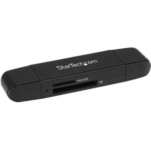 StarTech.com USB 3.0 Geheugenkaart Reader/Writer voor SD en microSD Kaarten, USB-C en USB-A, USB 3.0 SD Card Reader, Compact, 5Gbps, MicroSD USB Adapter