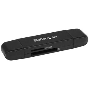StarTech USB 3.0 Geheugenkaart Reader/Writer voor SD en microSD Kaarten, USB-C en USB-A, USB 3.0 SD Card Reader, Compact, 5Gbps, MicroSD USB Adapter