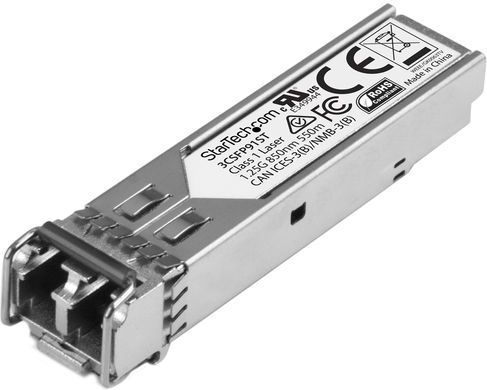 StarTech - Gigabit Glasvezel 1000Base-SX SFP Ontvanger Module - HP 3CSFP91 Compatibel - MM LC - 550m