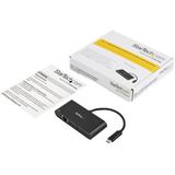 StarTech.com USB-C naar Ethernet adapter met 3 poorts USB 3.0 hub en Power Delivery