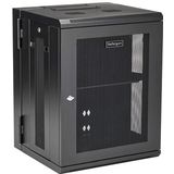Startech - RK1520WALHM - Rackkast - 15U - 40.89 cm - Wandmontage - Zwart