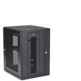 Startech - RK1520WALHM - Rackkast - 15U - 40.89 cm - Wandmontage - Zwart