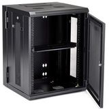 Startech - RK1520WALHM - Rackkast - 15U - 40.89 cm - Wandmontage - Zwart