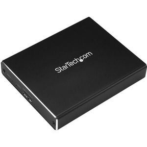 StarTech Dubbele sleuf schijfbehuizing voor M.2 NGFF SATA SSDs USB 3.1 (10Gbps) RAID