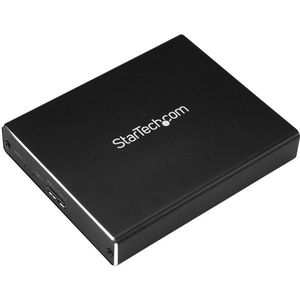 StarTech - Dubbele Sleuf Schijfbehuizing - USB 3.1 - RAID - Voor M.2 NGFF SATA SSDs