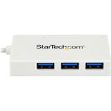 USB-C Hub - 4-Poorts - USB 3.0 - Compact - Met USB-A - Voor Laptops