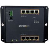 StarTech.com Industrial 8 Port Gigabit PoE+ Switch met 2 SFP MSA Slots - 30W - Robuuste GbE L2 Managed Switch - Rugged High Power Gigabit Ethernet Netwerk Switch IP-30/-40C tot +75C