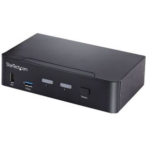 2-Poorts KVM-Switch - 4K 60Hz - USB-C - Met Audio-ondersteuning