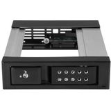 Hot-Swap Bay - 3,5 Inch - SATA/SAS - Trayless Design - 5,25 Inch Front Drive Bay