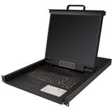 StarTech - 1U 8 Poorts VGA Rackmonteerbare KVM Console - 19 Inch - Ruimtebesparend