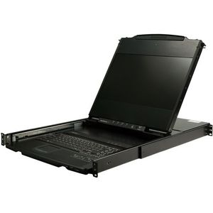 StarTech - 17 Inch HD KVM Console - Dual Rail - Zwart - Rackmontage