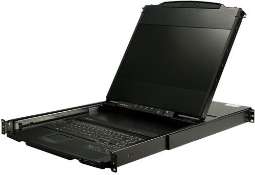 StarTech - 17 Inch HD KVM Console - Dual Rail - Zwart - Rackmontage