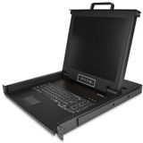 StarTech - 1U Enkele Server KVM Console - Zwart - Inclusief VGA Kabel en Montagemateriaal