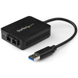 StarTech.com USB 3.0 naar glasvezel converter - 1000Base-SX SC - netwerk adapter