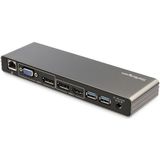 StarTech.com Thunderbolt 3 Dock - Dual 4K 60Hz Monitor TB3 Laptop Docking Station met DisplayPort, HDMI & 1080p VGA - 85W Power Delivery & Charging - 2x USB-A, Ethernet - Mac & Windows