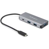 StarTech.com 4 Port USB-C Hub met 3x USB-A & 1x USB-C - SuperSpeed 10Gbps USB Type-C 3.2 Gen 2 Hub - USB Bus Powered - Compacte USB-C naar USB Laptop Adapter Hub - Aluminum - Comp. met TB3