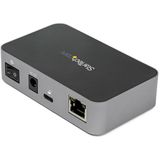 StarTech.com 3-poorts USB-C hub met LAN-poort - USB 3.2 Gen 2 (10Gbps) - 2x USB-A en 1x USB-C - zelfgevoed