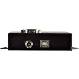 StarTech.com 4 Port Seriële USB Hub naar RS-232/422/485 Adapter, Industriële USB 2.0 naar DB9 Serial Converter Hub, IP30 Rated, Din Rail Monteerbare Metalen Seriële Hub, 15 kV ESD Bescherming