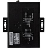 StarTech.com 4 Port Seriële USB Hub naar RS-232/422/485 Adapter, Industriële USB 2.0 naar DB9 Serial Converter Hub, IP30 Rated, Din Rail Monteerbare Metalen Seriële Hub, 15 kV ESD Bescherming