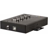 StarTech.com 4 Port Seriële USB Hub naar RS-232/422/485 Adapter, Industriële USB 2.0 naar DB9 Serial Converter Hub, IP30 Rated, Din Rail Monteerbare Metalen Seriële Hub, 15 kV ESD Bescherming