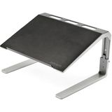 StarTech.com LTSTND) Verstelbare laptopstandaard, robuust staal, aluminium, 3 hoogte-instellingen, kantelbaar, ergonomische laptop hefbrug voor desktop