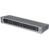 StarTech.com 4K USB-C Dock, Triple UHD 4K Monitor Docking Station, Mac & Windows, USB C to HDMI & DisplayPort, 100W Power Delivery, 5x USB 5Gbps Hub
