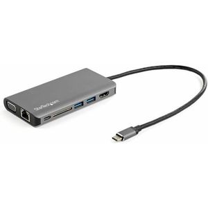 StarTech DKT30CHVAUSP (USB C), Docking station + USB-hub, Grijs, Zwart