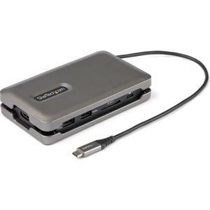 StarTech.com USB C Multiport Adapter - USB C auf 4K 60Hz HDMI 2.0 Dockingstation/Reiseadapter - 2-Port 10Gbit/s USB Hub - 100W Power Delivery stromversorgung - SD/MicroSD - 25 cm Kabel (DKT31CSDHPD3) - Dockingstation - USB-C - HDMI