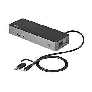 USB-C Gen 2 Docking Station - Zwart - 10Gbps - 3x HDMI/DisplayPort - Tot 3x 4K 60Hz