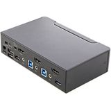 StarTech.com 2 Port Single Monitor KVM HDMI Switch, 4K 60Hz Ultra HD HDR, Desktop Hub 4K HDMI 2.0 KVM Schakelaar met 2x USB 3.0 (5Gbps) & 4x USB 2.0 HID, Audio, Hotkey Switching, TAA