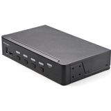 StarTech.com 4 Port Single Monitor KVM HDMI Switch, 4K 60Hz Ultra HD HDR, Desktop Hub 4K HDMI 2.0 KVM Schakelaar met 2x USB 3.0 (5Gbps) & 4x USB 2.0 HID, Audio, Hotkey Switching, TAA