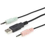 StarTech.com 2-poorts USB 4K 60Hz DisplayPort KVM switch met geïntegreerde kabels