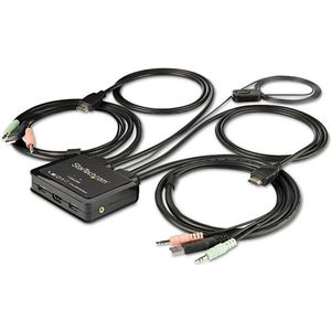 SV211HDUA4K - KVM Switch - 2-poorts - HDMI - 4K 60Hz - Met Audio