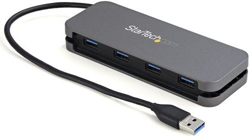 StarTech.com 4 Port USB 3.0 Hub - USB-A naar 4x USB-A - SuperSpeed 5Gbps Mini USB 3.2 Gen 1 Type-A Hub - USB Busgevoed - Laptop/Desktop USB Hub met lange 28cm kabel & Kabelmanagement