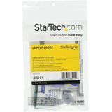 StarTech Security Slot Adapter Kit Universele K-Slot Laptopslot Adapter voor Tablet/iPad/Laptop/Monitor/Telefoon Compatibel met T-Bar MacBook Pro/Air Anti-Diefstal Zilver